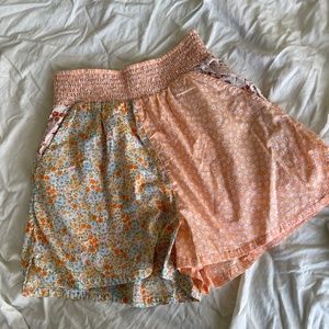 American Eagle Patchwork Floral Shorts